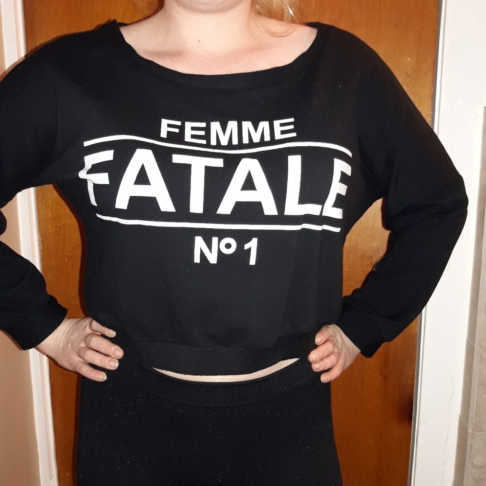 Crop sweat shirt
